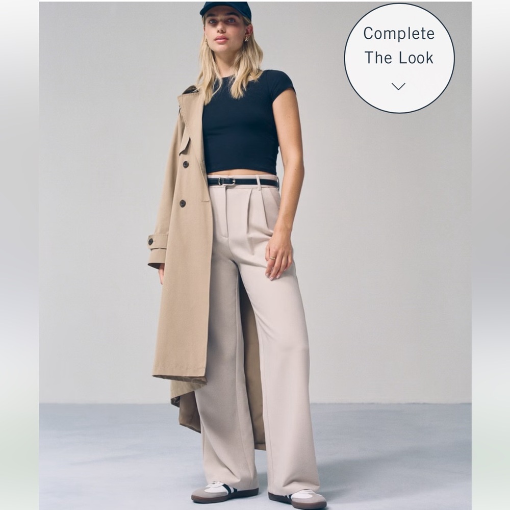 Abercrombie Sloane Tailored Pant Light Taupe Size 10